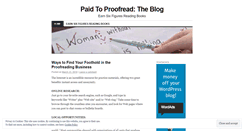 Desktop Screenshot of paidtoproofread.wordpress.com