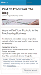 Mobile Screenshot of paidtoproofread.wordpress.com