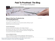 Tablet Screenshot of paidtoproofread.wordpress.com