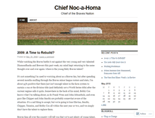 Tablet Screenshot of chiefknockahomer.wordpress.com
