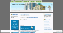 Desktop Screenshot of jobreach.wordpress.com