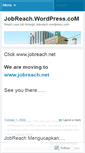Mobile Screenshot of jobreach.wordpress.com