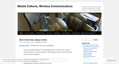 Desktop Screenshot of mobilemediaculture.wordpress.com