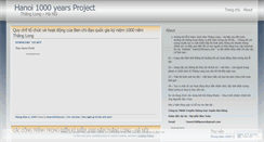 Desktop Screenshot of hanoi1000years.wordpress.com