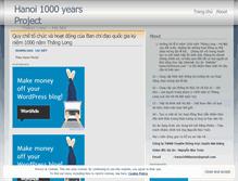 Tablet Screenshot of hanoi1000years.wordpress.com