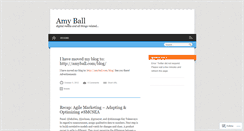 Desktop Screenshot of amycball.wordpress.com