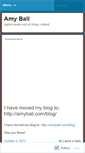 Mobile Screenshot of amycball.wordpress.com