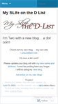Mobile Screenshot of myslifeonthedlist.wordpress.com