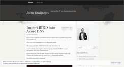 Desktop Screenshot of johnbruijntjes.wordpress.com