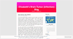 Desktop Screenshot of elizabethsbraintumor.wordpress.com