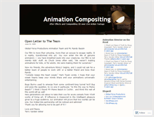 Tablet Screenshot of animationcompositing.wordpress.com