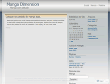 Tablet Screenshot of mangadimension.wordpress.com