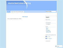 Tablet Screenshot of danielmetzmarketing.wordpress.com