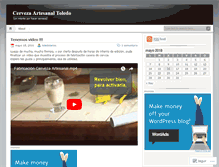 Tablet Screenshot of cerveceriatoledo.wordpress.com
