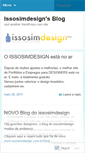 Mobile Screenshot of issosimdesign.wordpress.com