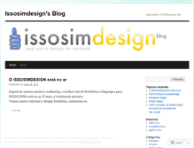 Tablet Screenshot of issosimdesign.wordpress.com