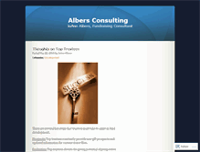 Tablet Screenshot of albersconsulting.wordpress.com