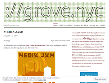 Tablet Screenshot of grovenyc.wordpress.com