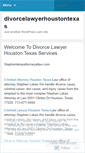 Mobile Screenshot of divorcelawyerhoustontexas.wordpress.com