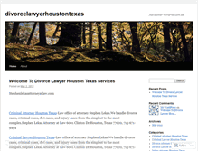 Tablet Screenshot of divorcelawyerhoustontexas.wordpress.com