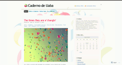 Desktop Screenshot of cadernodeuaba.wordpress.com