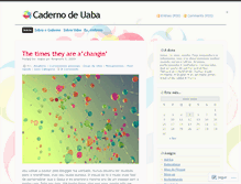Tablet Screenshot of cadernodeuaba.wordpress.com