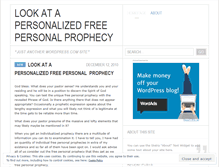 Tablet Screenshot of freepersonalprophecy28ue.wordpress.com