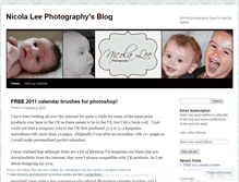 Tablet Screenshot of nicolaleephotography.wordpress.com