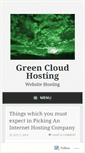 Mobile Screenshot of cloudisgreen.wordpress.com