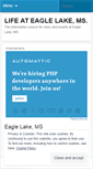 Mobile Screenshot of eaglelakematters.wordpress.com