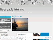 Tablet Screenshot of eaglelakematters.wordpress.com