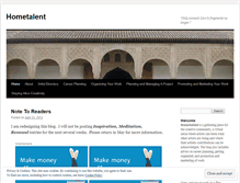 Tablet Screenshot of hometalent.wordpress.com