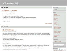 Tablet Screenshot of cpmastershq.wordpress.com