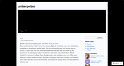 Desktop Screenshot of amberpeltier.wordpress.com