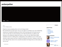 Tablet Screenshot of amberpeltier.wordpress.com