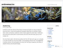 Tablet Screenshot of andrewwacira.wordpress.com