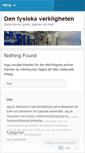 Mobile Screenshot of fysiskverklighet.wordpress.com