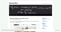 Desktop Screenshot of gabrielamori.wordpress.com