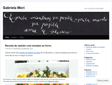 Tablet Screenshot of gabrielamori.wordpress.com
