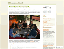 Tablet Screenshot of bildungsexpedition.wordpress.com