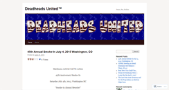 Desktop Screenshot of deadheadsunited.wordpress.com