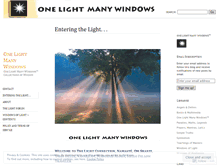 Tablet Screenshot of onelightmanywindows.wordpress.com