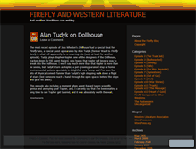 Tablet Screenshot of firefly10108.wordpress.com