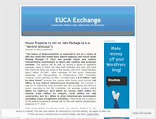 Tablet Screenshot of eucaexchange.wordpress.com