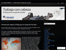 Tablet Screenshot of calzadorobusta.wordpress.com