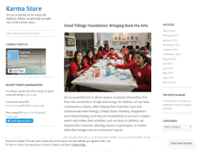 Tablet Screenshot of karmastore.wordpress.com