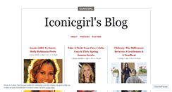 Desktop Screenshot of iconicgirl.wordpress.com