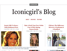Tablet Screenshot of iconicgirl.wordpress.com