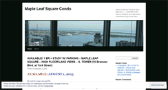 Desktop Screenshot of mapleleafsquare.wordpress.com