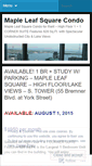Mobile Screenshot of mapleleafsquare.wordpress.com
